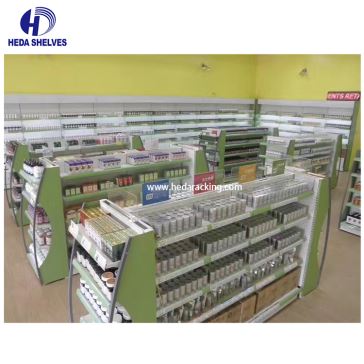 Thiết kế kệ thuốc màu xanh